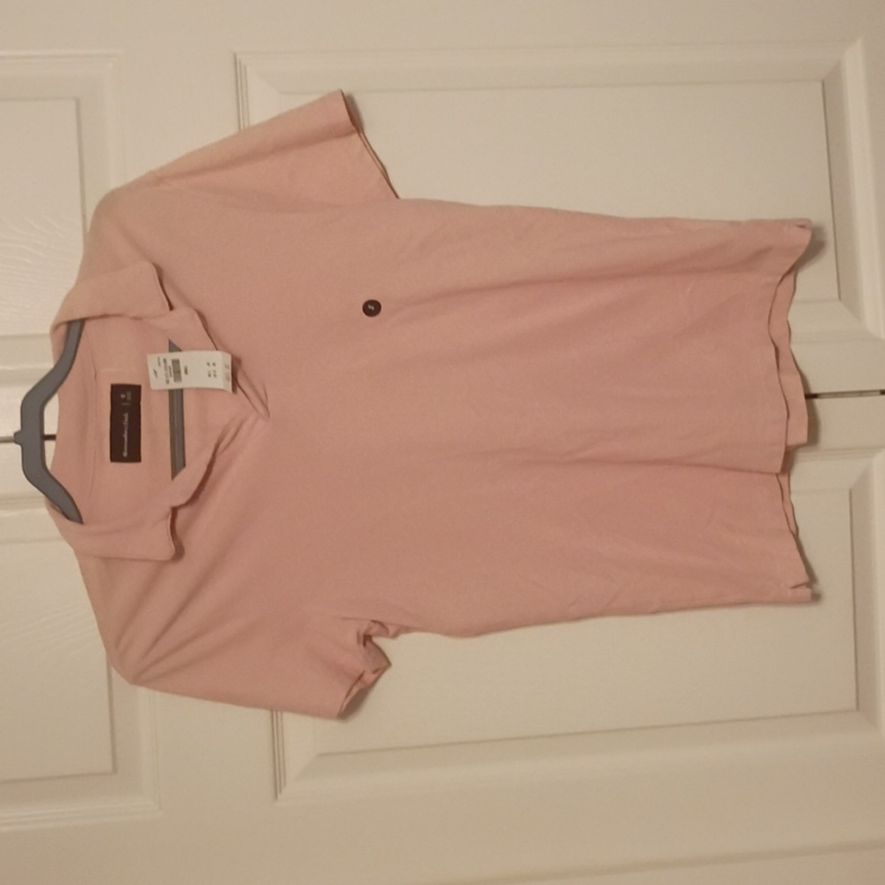Abercrombie & Fitch Light Pink Polo Shirt - NWT